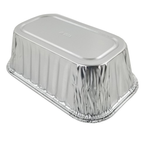 D&W Fine Pack A79 1 lb. Aluminum Foil Mini-Loaf Bread Pan Baking Tin 50 Pack - Picture 6 of 7