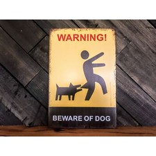 Warning Beware Of Dog Sign