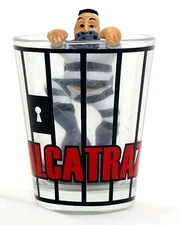 Alcatraz San Francisco California Escaping Inmate Shot Glass