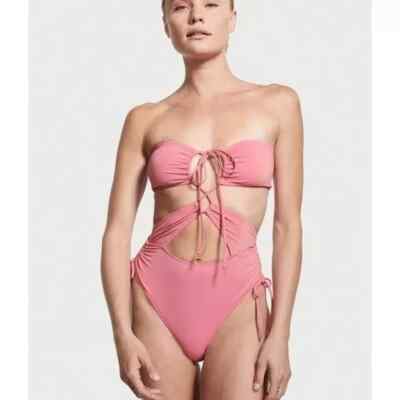 NWT Victoria's Secret Cutout Multiway Halter One Piece Swimsuit size M