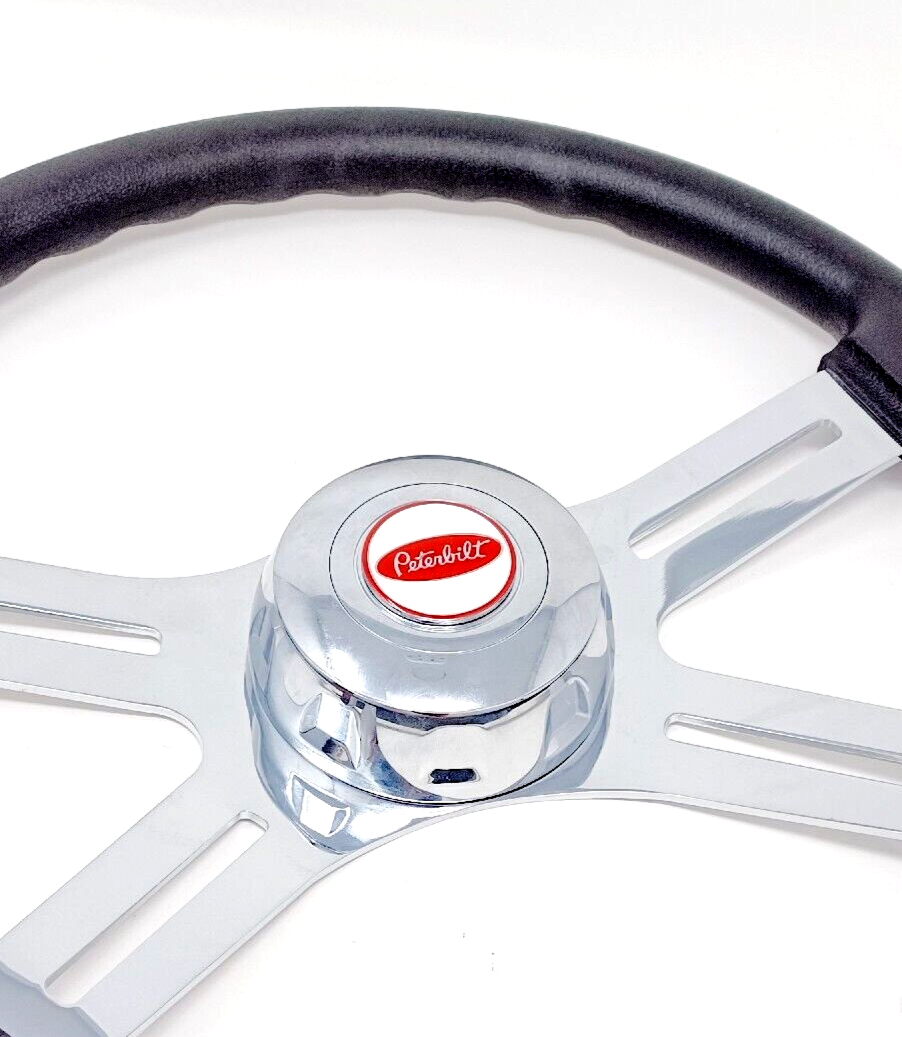 Peterbilt Steering Wheel horn button Metal Emblem 3m Vhb eBay