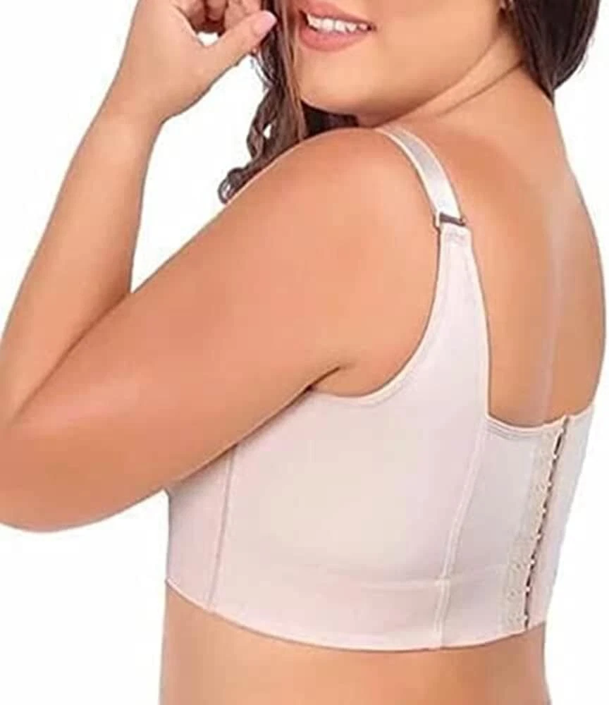 Nakans Back Smoothing Bra, Fashion Deep Cup Bra Hides Back Fat for Women Push  Up