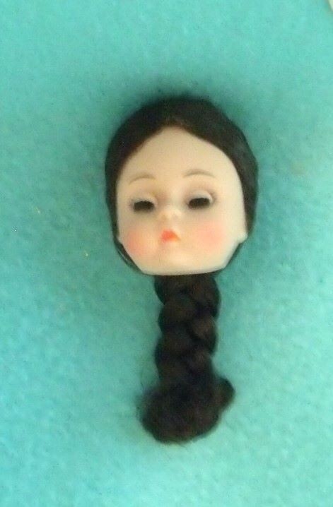 Madame Alexander Head with Braided Hair for your extra 7-8" Doll Body