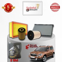 Wartungsset Filter Und ÖL Skoda Yeti 2.0 TDI 81KW 110PS Ab 2014