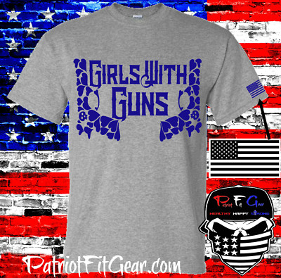 t-shirt,Molon Labe,Girls With Guns,GWG,Shoot Like A Girl,Gun Rights,2A,Skull