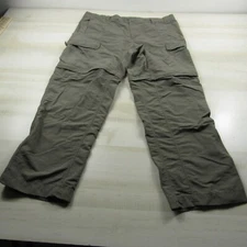 North Face Pants Mens Large (Measured 38x30) Brown Cargo Convertible Nylon Tech