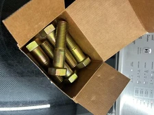 NOS 5-pack lot 1"-8 x 4" Midwest Fasteners Zinc Plated Grade 8 Hex Cap Screws