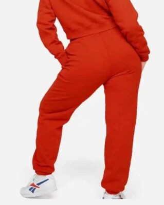 MATE The Label Organic Terry Jogger Sweatpants Sz 3X Active Wear Pockets Red New