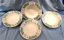 Lot of Four (4) Mikasa Provincial Villa Medici Soup Bowls 9.25”