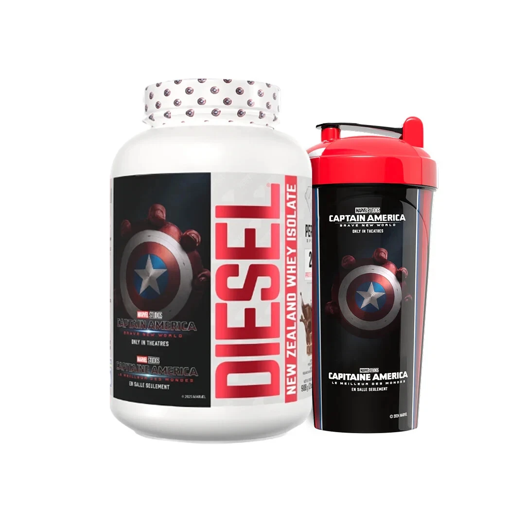 Perfect Sports Captain America Chocolate Diesel 2lb + 700ml Shaker Set 2pcs NEW
Opens in a new windo