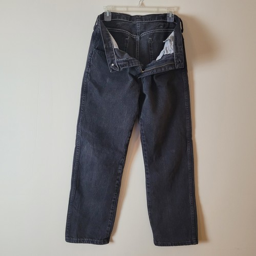 Jeans vintage Rustler nero denim uomo 34x29 regular dritto grunge sleaze norma - Foto 3 di 22