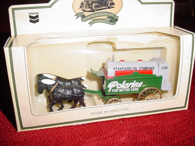 CHEVRON MODEL TRUCK STANDARD OIL POLLARINE HORSE CART HO RAILROAD TRAIN TRACK