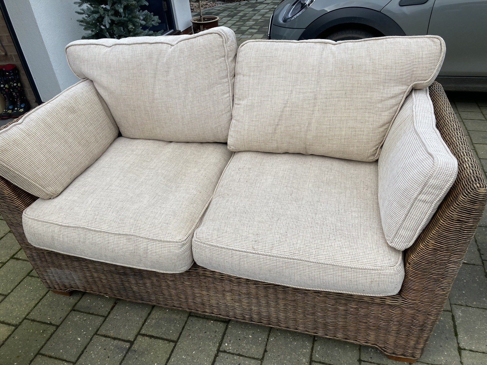 Wicker conservatory furniture set USED eBay