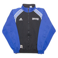 Vintage ADIDAS Fc Gurmels #10 Mens Track Jacket Black 90s Colourblock L