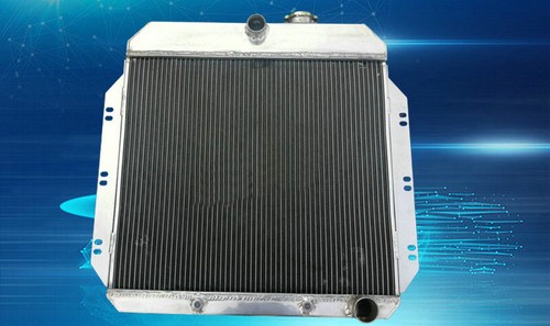1949-1954 For Chevy Cars V8 Conversion 50 51 52 53 Aluminum Radiator+FAN AT/MT - Picture 2 of 6