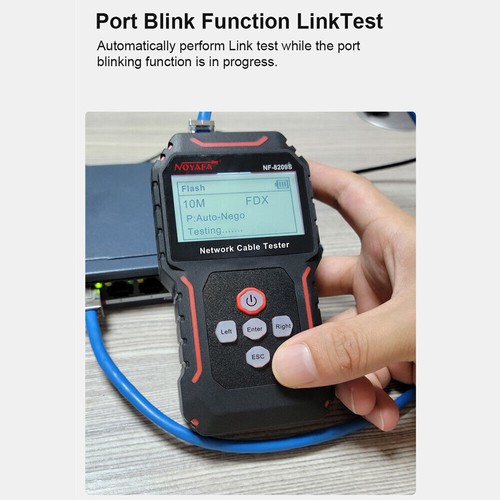 NF8209S RJ45 RJ11 POE Network Cable Probe Tester Line Finder Wire Tracker Tracer - Picture 5 of 9