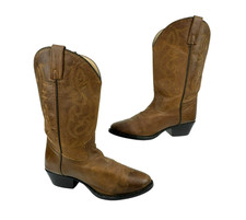 Smoky Mountain Youth Cowboy Boots Youth 5D Leather Brown 3034Y Western Pull on
