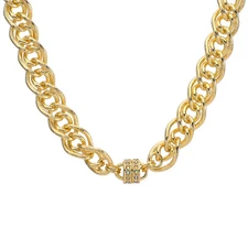 Kirks Folly Divine Lux Link Magnetic Interchangeable Necklace Gold Tone