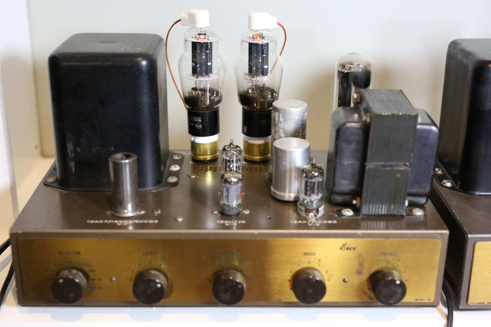 Vintage Eico HF-20 Mono Tube Amplifier Pair – For Parts or Repair – Powers On!