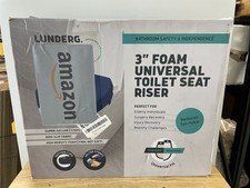 Toilet Seat Riser for Seniors - Adds 3 inches - Universal Fit - FIRM Raised T...