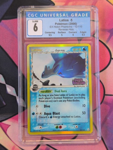 2006 Pokemon Holon Phantoms - Latios Stamped Promo Reverse Holo CGC 6