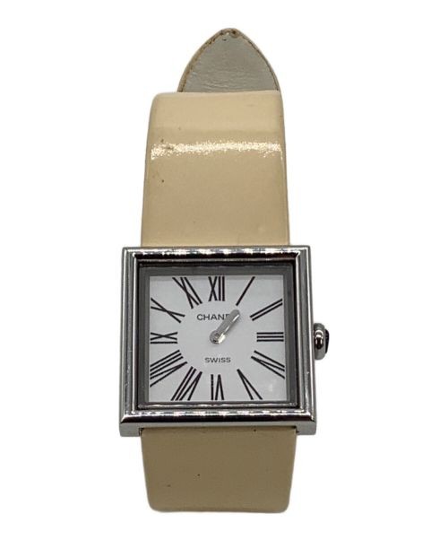Chanel Mademoiselle Quartz Women's Watch 2.3cm Leather Used thumbnail 2
