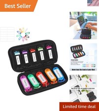 USB Flash Drive Organizer with Personalized Labels - Neoprene Case, 10 Slots