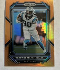 2022 Panini Prizm - Terrace Marshall Jr. #43 Orange Prizm /249 first on print