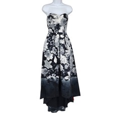 Alfred Sung D699FP Boho Floral Print Belted Hi-Low Bridesmaid Dress Size 0