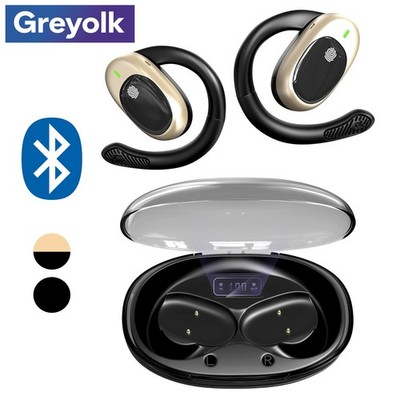 Greyolk Bluetooth Earbuds 164 Language Real Time Translator Open-ear Headphone
