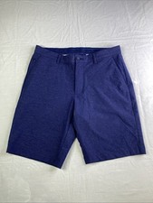 Tommy Bahama Men's Blue Flat Front Chino Shorts Golf Shorts Size 32 Waist A6