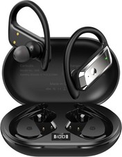 Wireless Earbuds Bluetooth 5.4 Headphones 53H Playtime Sport Earphones with LED