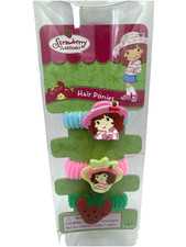 Strawberry Shortcake Hair Pony Tail Holders American Greetings 3 Pack 2008 NEW