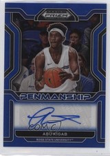 2022 Panini Prizm Draft Picks College Penmanship Blue /149 Abu Kigab Auto 15sx