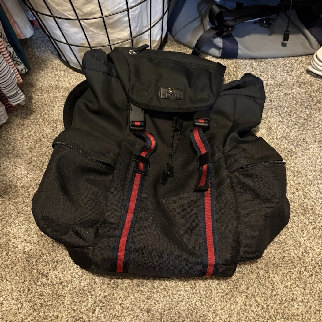 Gucci Nylon Backpack Bags for Men for sale | eBay