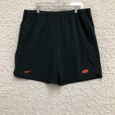 Nike Oklahoma State Cowboys Shorts 2XL Adult Black Dri Fit Swoosh Athletic Mens