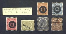 DUTCH INDIES NED INDIE -DIENST 6 ST INVERTED OVERPR. CV € 220-*/**/0 -MOST VF 