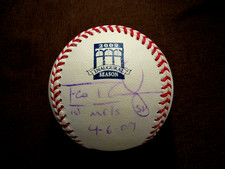 FRANCISCO RODRIQUEZ 1ST METS SAVE SIGNED AUTO 2009 INAUGURAL SEASON BASEBALL MLB