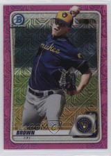 2020 Bowman Chrome Prospects Mega Box Pink Mojo Refractor /199 Zack Brown 0yd6