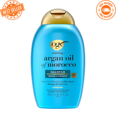 OGX Renewing Argan Oil of Morocco Shampoo 13oz Sulfate-Free Repairing Hair Care