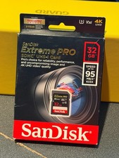 SanDisk 32GB 32G Extreme PRO SD SDHC SDXC Card 95MB/s Class 10 UHS-1 U3 Memory