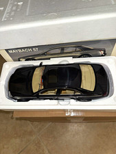 AUTOart Millennium 1:18 Maybach 57 Diecast Model Car BlackSilver  Beige Interior
