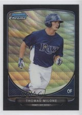 2013 Bowman Draft Picks Chrome Black Wave Refractor Thomas Milone #BDPP42 0b5