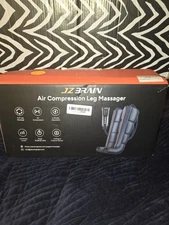 JZ Brain FE-7229 Leg Massager Air Compression Heat Calf Circulation Pain Relief