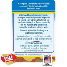 API Tropical Flakes Fish Food .36 oz Container