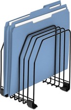 Workstation File Organizer, 7 Section, Wire, Black 68112 
