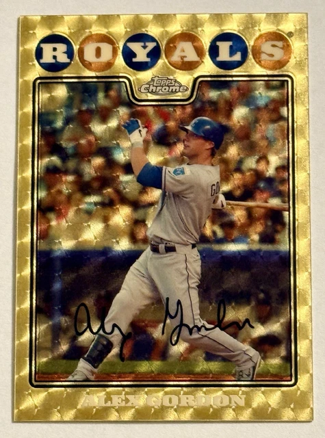 2008 Topps Chrome Alex Gordon Superfractor 1/1 Kansas City Royals 3xAS 8xGG