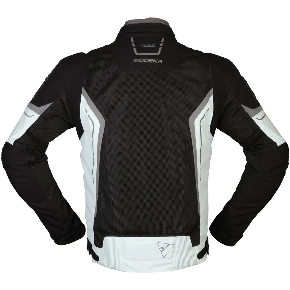 Modeka Khao Air Textiljacke Motorradjacke schwarz/hellgrau Sommer Wasserdicht - Bild 2 von 2