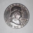 1957D FRANKLIN HALF DOLLAR CIRCULATED 90% SILVER