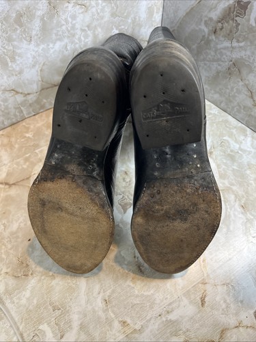 Vintage Justin Black Cowboy Boots Men’s 9.5 E Style #1131 Western Wear Rodeo, $69.87 - Photo 9